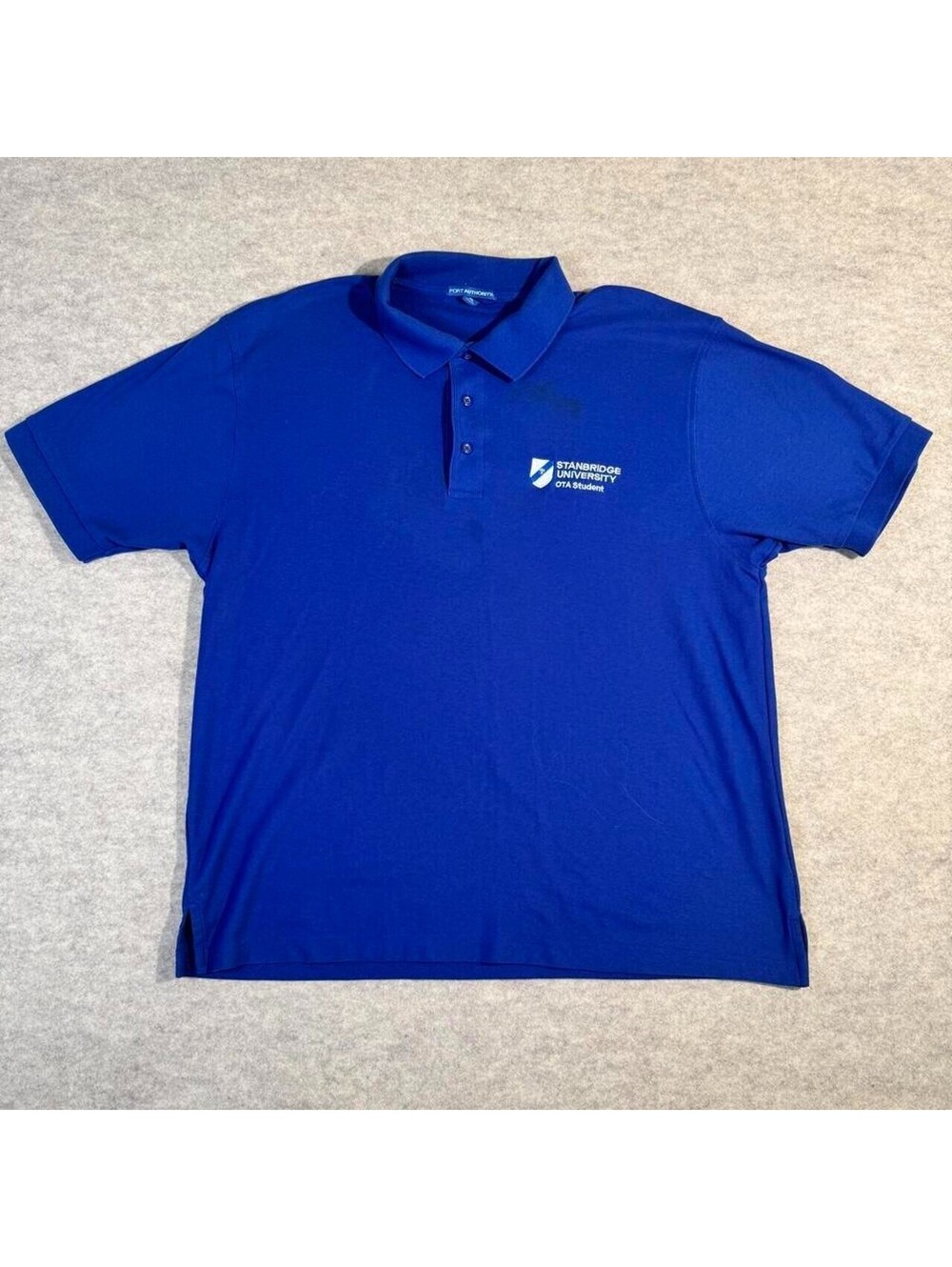 Port & Company blue Polo men XL Standbridge University